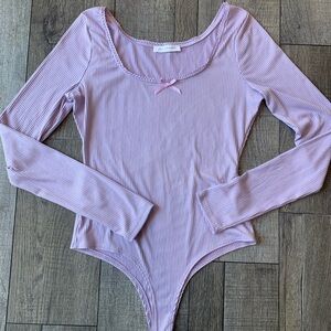 NWOT Lavender Long Sleeve Bodysuit